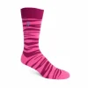 Accessories^Fluevog Shoes Sargent Vog Socks | Zebra Pattern Sock Burgundy/Fuschia