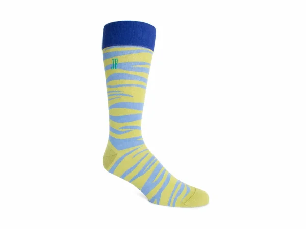 Accessories^Fluevog Shoes Sargent Vog Socks | Zebra Pattern Sock Blue/Green