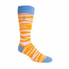 Accessories^Fluevog Shoes Sargent Vog Socks | Zebra Pattern Sock Orange/Lavender