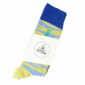 Accessories^Fluevog Shoes Sargent Vog Socks | Zebra Pattern Sock Blue/Green