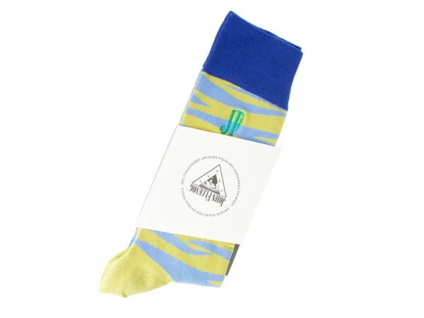 Accessories^Fluevog Shoes Sargent Vog Socks | Zebra Pattern Sock Blue/Green