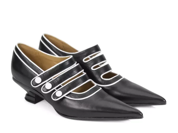 Women's^Fluevog Shoes Sheila | Triple Strap Pump Black