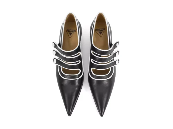 Women's^Fluevog Shoes Sheila | Triple Strap Pump Black