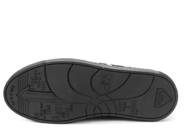 Men's^Fluevog Shoes Slalom | Vegan Slip-On Shoe Black & White