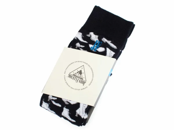 Accessories^Fluevog Shoes Stanzi Vog Socks | Shoe Filled Sock Black/White