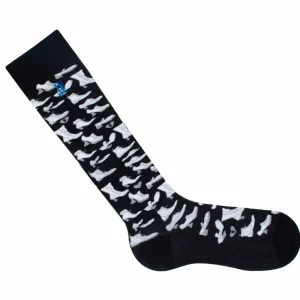 Accessories^Fluevog Shoes Stanzi Vog Socks | Shoe Filled Sock Black/White