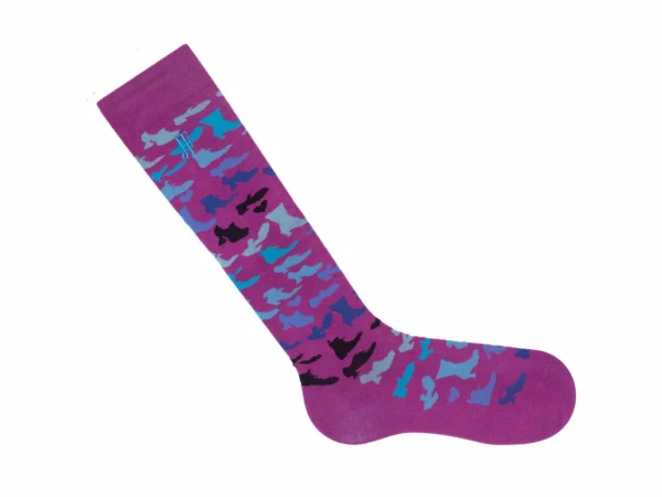 Accessories^Fluevog Shoes Stanzi Vog Socks | Shoe Filled Sock Purple