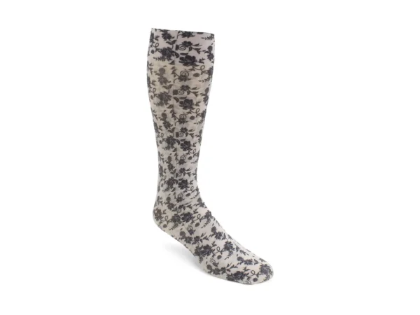 Women's^Fluevog Shoes Stockings | Custom Print Stocking Baroque Floral