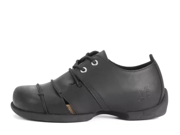 Men's^Fluevog Shoes Therese | Lace-Up Shoe With Cut-Outs Black
