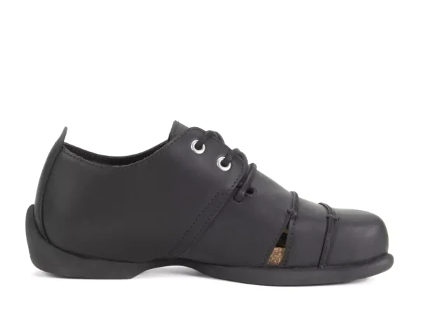 Men's^Fluevog Shoes Therese | Lace-Up Shoe With Cut-Outs Black