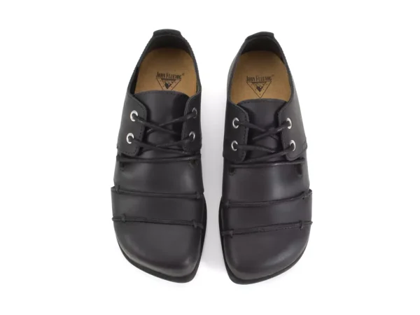 Men's^Fluevog Shoes Therese | Lace-Up Shoe With Cut-Outs Black