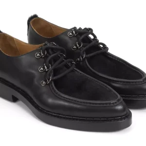 Men's^Fluevog Shoes Thorp | D-Ring Lace-Up Shoe Black