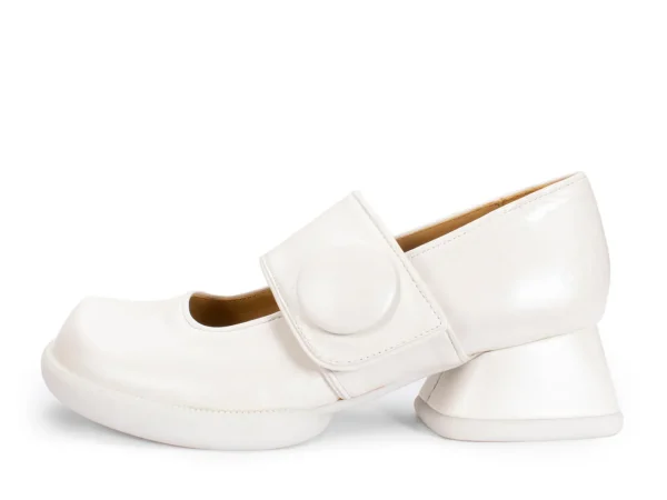 Women's^Fluevog Shoes Tippi | Leather Mary Jane Off-White