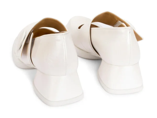 Women's^Fluevog Shoes Tippi | Leather Mary Jane Off-White