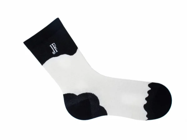 Accessories^Fluevog Shoes Tobiko Vog Socks | Contrast Pattern Sock Black/White