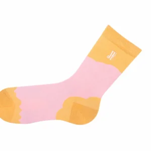 Accessories^Fluevog Shoes Tobiko Vog Socks | Contrast Pattern Sock Peach/Pink