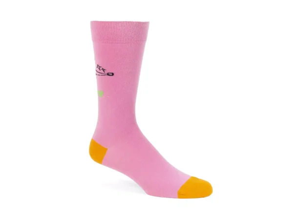 Accessories^Fluevog Shoes Toph Vog Socks | Floral Freddy Sock Pink/Orange