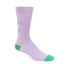 Accessories^Fluevog Shoes Toph Vog Socks | Floral Freddy Sock Lavender/Teal