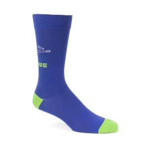 Women's^Fluevog Shoes Toph Vog Socks | Floral Freddy Sock Blue/Green
