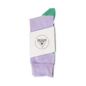 Accessories^Fluevog Shoes Toph Vog Socks | Floral Freddy Sock Lavender/Teal