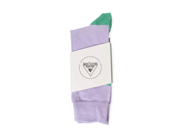 Accessories^Fluevog Shoes Toph Vog Socks | Floral Freddy Sock Lavender/Teal