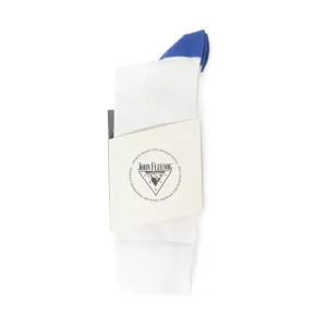 Accessories^Fluevog Shoes Toph Vog Socks | Floral Freddy Sock Off White/Blue