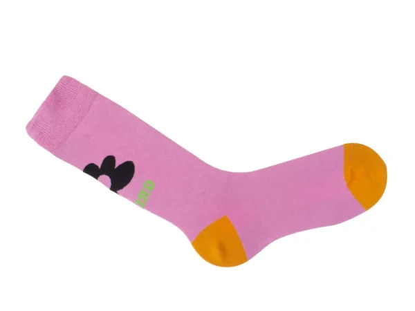 Accessories^Fluevog Shoes Toph Vog Socks | Floral Freddy Sock Pink/Orange