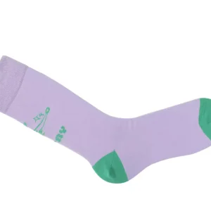 Accessories^Fluevog Shoes Toph Vog Socks | Floral Freddy Sock Lavender/Teal