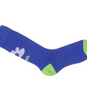 Men's^Fluevog Shoes Toph Vog Socks | Floral Freddy Sock Blue/Green