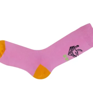 Accessories^Fluevog Shoes Toph Vog Socks | Floral Freddy Sock Pink/Orange