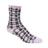Women's^Fluevog Shoes Valentina Vog Socks | Gingham Polka Dot Sock Black/Purple/Green