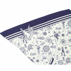 Accessories^Fluevog Shoes Vog Island Slim Scarf | Nautical Tie Scarf Cream/Navy