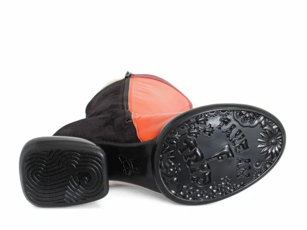 Women's^Fluevog Shoes Warhol | Multi Leather Boot Raspberry Multi