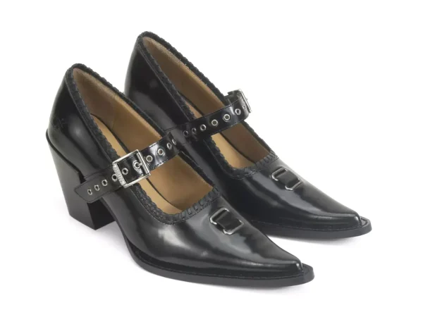 Women's^Fluevog Shoes Willow | Mary Jane Heel Black