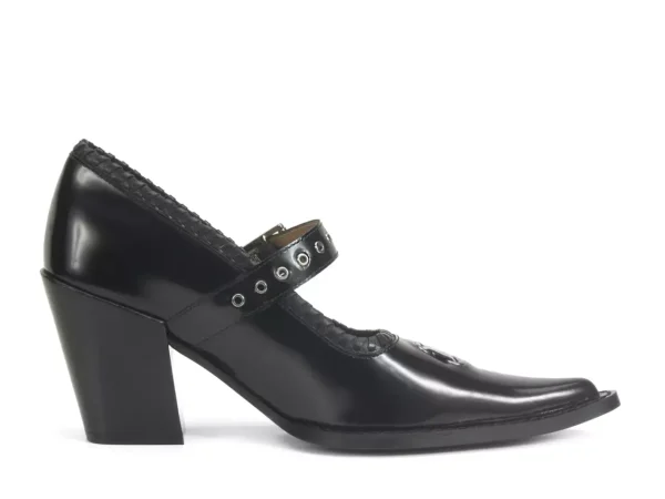 Women's^Fluevog Shoes Willow | Mary Jane Heel Black
