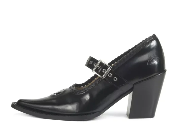 Women's^Fluevog Shoes Willow | Mary Jane Heel Black