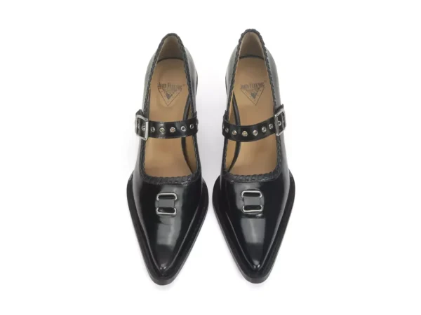 Women's^Fluevog Shoes Willow | Mary Jane Heel Black