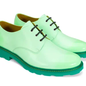 Men's^Fluevog Shoes Winnie | Classic Derby Shoe Mint Green