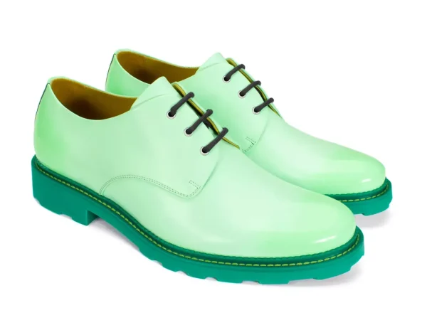 Women's^Fluevog Shoes Winnie | Classic Derby Shoe Mint Green