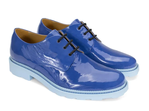 Women's^Fluevog Shoes Winnie | Classic Derby Shoe Blue