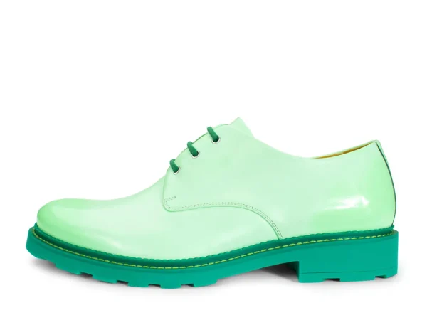Women's^Fluevog Shoes Winnie | Classic Derby Shoe Mint Green
