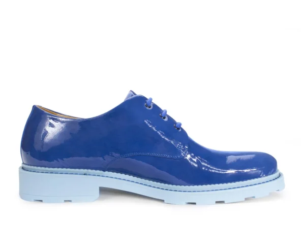 Women's^Fluevog Shoes Winnie | Classic Derby Shoe Blue
