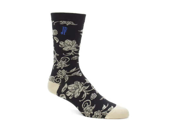 Accessories^Fluevog Shoes Xay Xay Vog Socks | Custom Floral Sock Black
