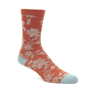 Women's^Fluevog Shoes Xay Xay Vog Socks | Custom Floral Sock Copper