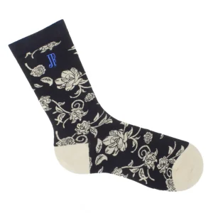 Accessories^Fluevog Shoes Xay Xay Vog Socks | Custom Floral Sock Black