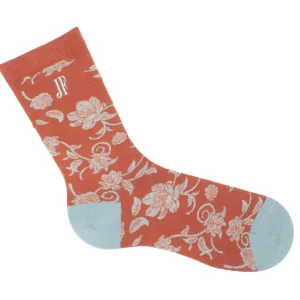 Accessories^Fluevog Shoes Xay Xay Vog Socks | Custom Floral Sock Copper
