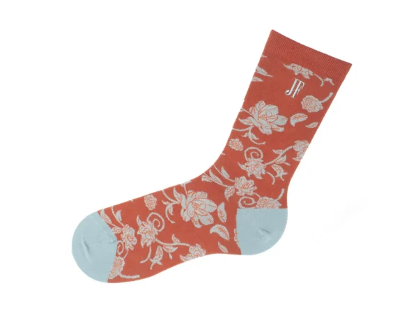 Accessories^Fluevog Shoes Xay Xay Vog Socks | Custom Floral Sock Copper