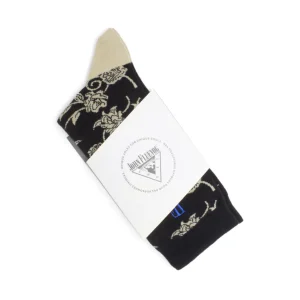 Accessories^Fluevog Shoes Xay Xay Vog Socks | Custom Floral Sock Black
