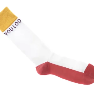 Accessories^Fluevog Shoes You Look Great Vog Socks | Contrast Crew Sock White